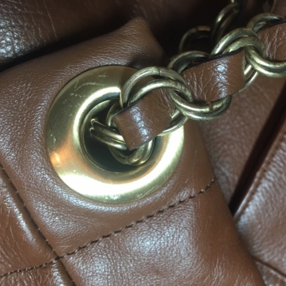 Vince Camuto Soft Brown Leather HOBO Handbag - Picture 11 of 15